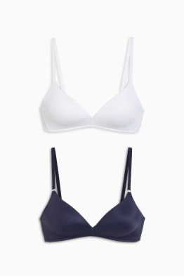 Confezione da 2 - reggiseno senza ferretti - imbottito