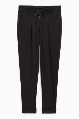 Cloth trousers - mid-rise waist - tapered fit