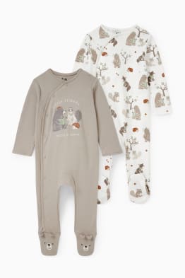 Multipack of 2 - baby sleepsuit