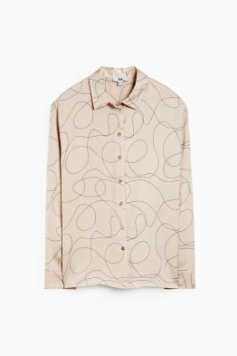 Business-Bluse - gemustert