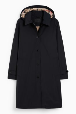 Trenchcoat met capuchon