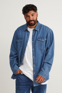 Chemise en jean - regular fit - col kent