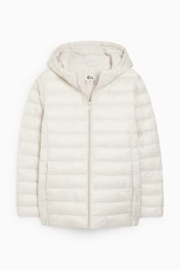 Quilted jacket with hood