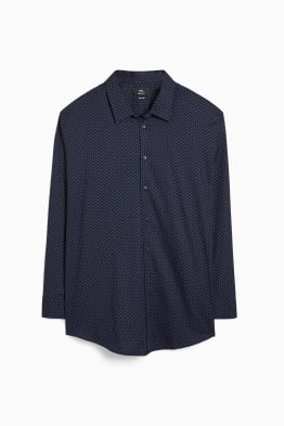 Shirt - regular fit - kent collar - easy-iron - minimal print