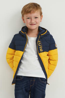 Quilted jacket with hood