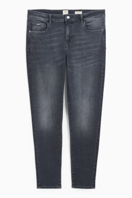 Skinny jeans - mid-rise waist - shaping jeans