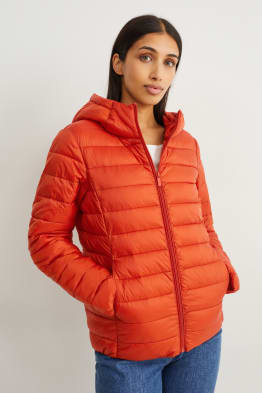 Quilted jacket with hood