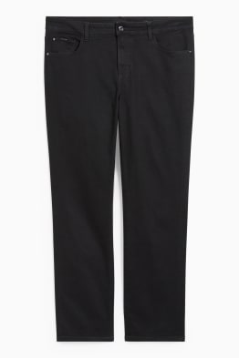 Straight jeans - mid-rise waist - LYCRA®