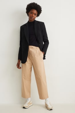 Cloth trousers - high waist - tapered fit