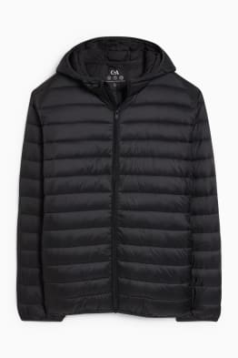 Quilted jacket with hood