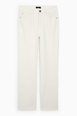 Pantaloni din catifea reiată - talie înaltă - straight fit