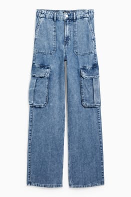 CLOCKHOUSE - straight jean cargo - high waist