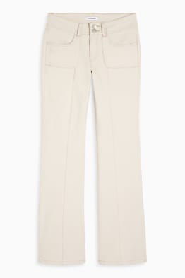 CLOCKHOUSE - trousers - low-rise waist - bootcut fit