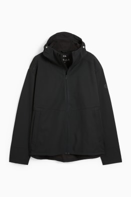 Veste softshell à capuche - déperlante - 4 Way Stretch