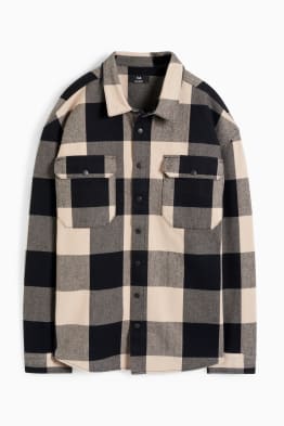 Flannel shirt - relaxed fit - check
