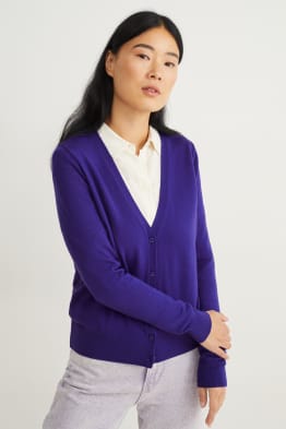 Merino-Strickjacke