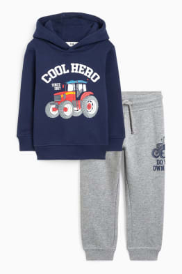 Trattore - set - felpa con cappuccio e pantaloni sportivi - 2 pezzi