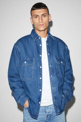 Denim shirt jacket