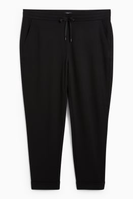 Cloth trousers - mid-rise waist - tapered fit