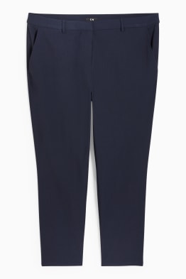 Cloth trousers - mid-rise waist - straight fit