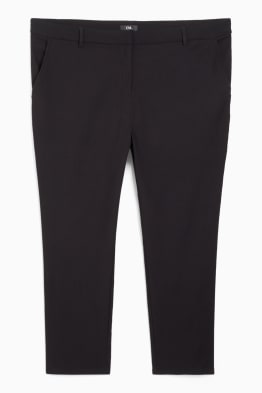 Cloth trousers - mid-rise waist - straight fit