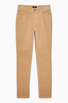Pantalons de pana - high waist - straight fit