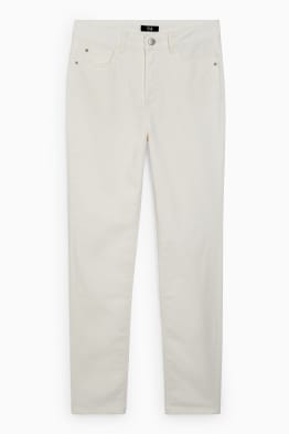 Corduroy trousers - high waist - straight fit