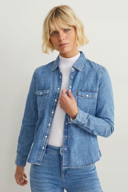 Denim blouse