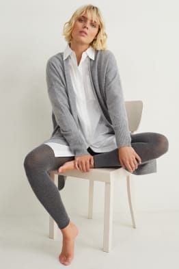 Leggings con componente di cashmere