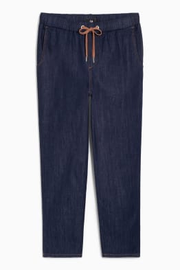 Pantalón de tela - super high waist - tapered fit - jog denim