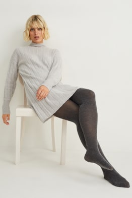 Cashmere blend tights