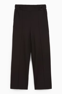 Jersey trousers - wide leg