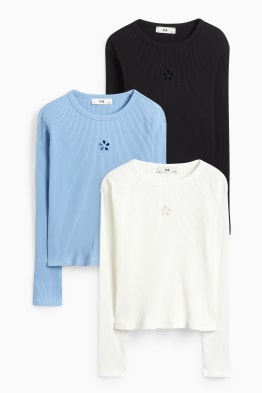 Extended sizes - multipack of 3 - long sleeve top