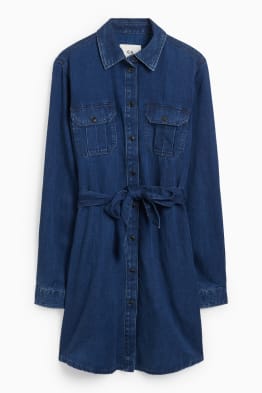 Rochie tip bluză din denim