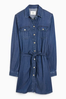 Vestito a blusa di jeans