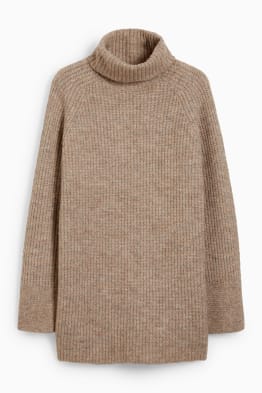 Polo neck jumper