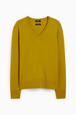 Maglione basic con componente di cashmere - misto lana