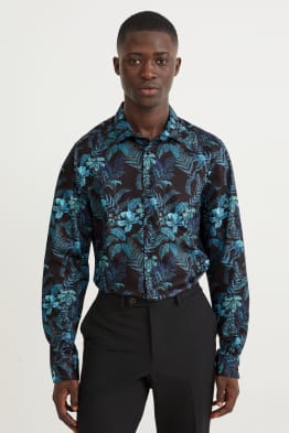 Chemise de bureau - slim fit - col cutaway - facile à repasser