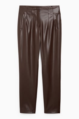 Pantaloni - tapered fit - similpelle