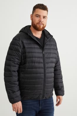 Quilted jacket with hood