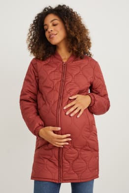 Umstands-Steppjacke mit Baby-Einsatz