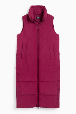 Gilet lungo trapuntato