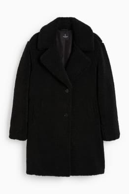 CLOCKHOUSE - płaszcz ze sztucznego kożuszka