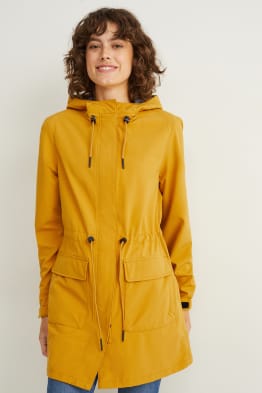 Softshellový kabát s kapucí - 4 Way Stretch