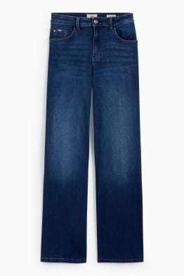 Wide leg jeans - wysoki stan