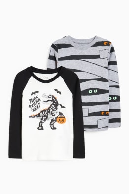 Pack de 2 - camisetas de manga larga de Halloween