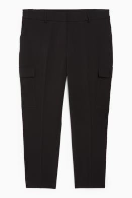 Pantaloni cargo - talie înaltă - regular fit