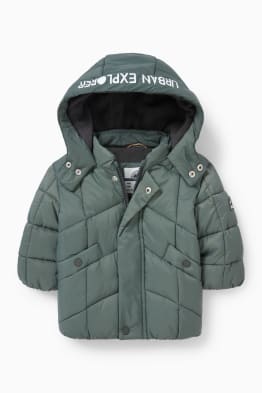 Baby quilted jacket with hood