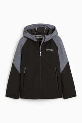 Chaqueta softshell con capucha