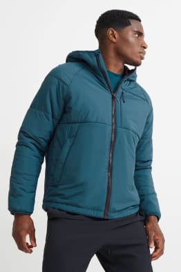 Outdoor jacket with hood - water-repellent